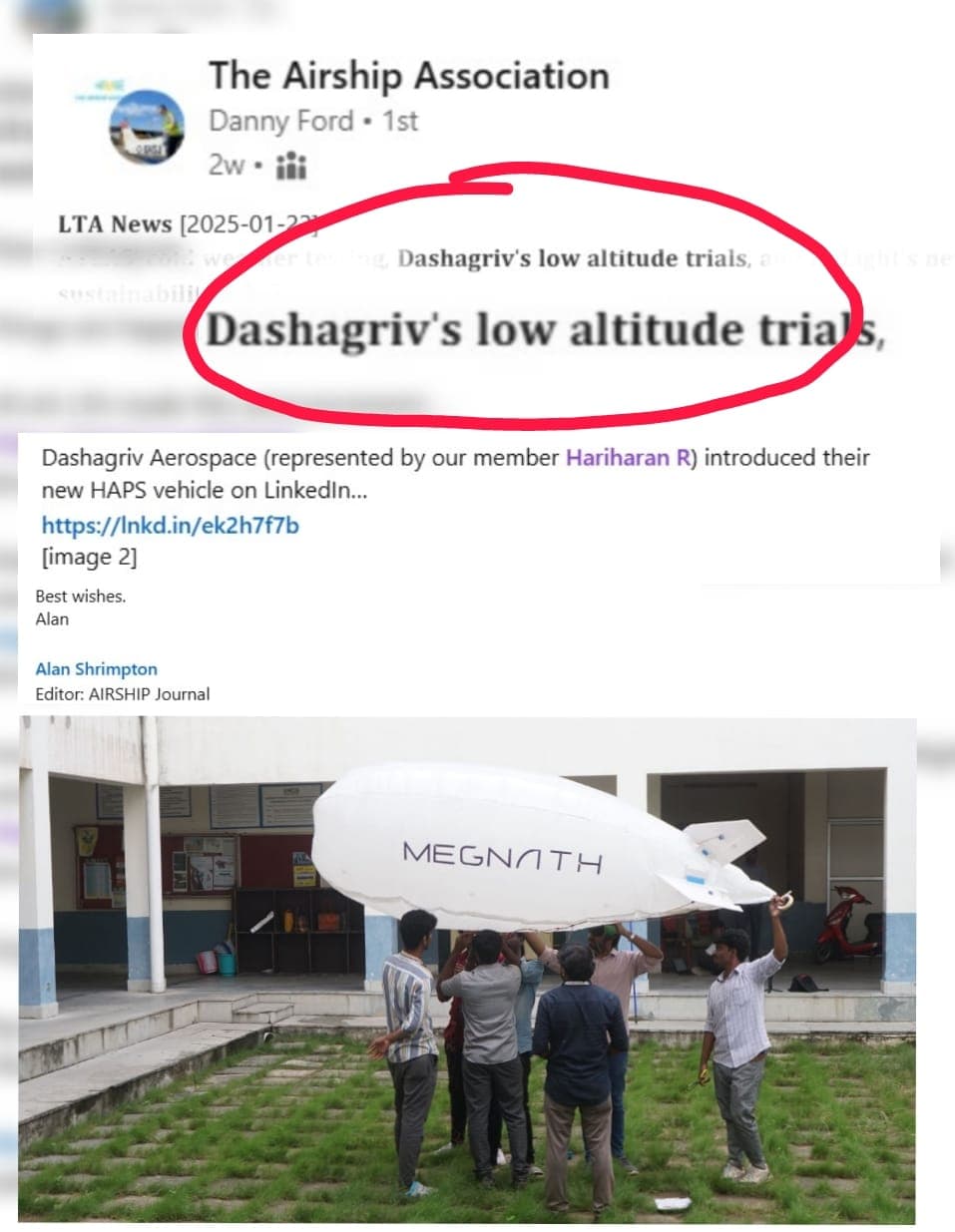 Featured in LTA News by the Airship Association